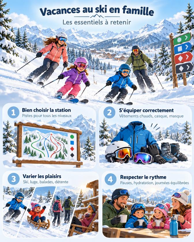 organiser vacances ski famille